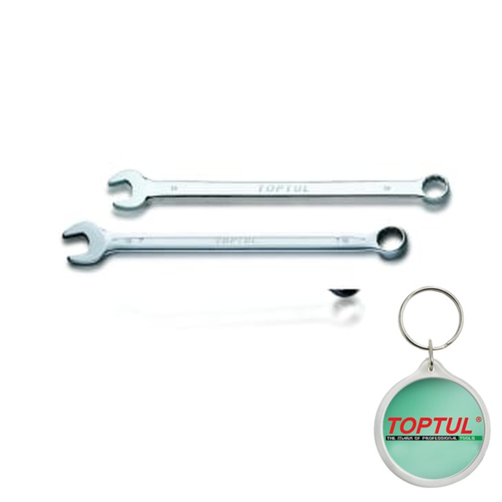Cheie cleste combinat, drepentru, extra lung, 14mm, lungime 259 mm, Toptul, 1x Breloc