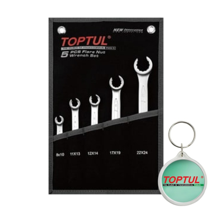 Set de chei cu inel, numar piese 5 buc, cheie de inel, Toptul, 1x Breloc