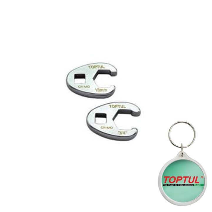 Cheie inelar, cheie fixa, dimensiune Inch 11/16", final satin cromat, material otel din aliaj de crom molibden, Toptul, 1x Breloc