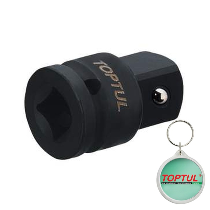 Adapentruor/Reductie impact patrat 3/8” 3/8->1/4”, Toptul, 1x Breloc