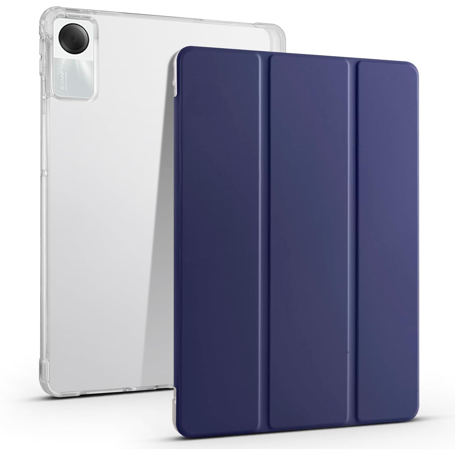 Husa Sigloo pentru tabletă Honor Pad X8A, spate transparent, slim, albastru