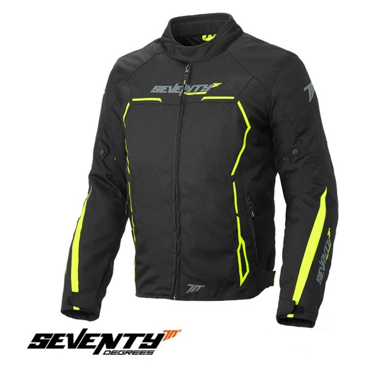Geaca (jacheta) barbati Racing Seventy vara/iarna model SD-JR65 culoare: negru/galben fluor, include mesada termica, marime 4XL