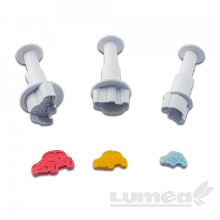 Set decupatoare masinuta, 3 buc. - Lumea