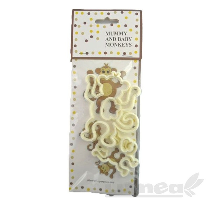 Decupatoare maimuta, 4 bucati - Lumea