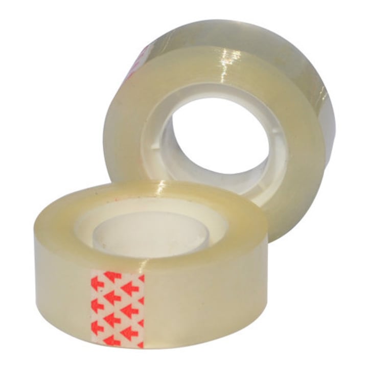 Ragasztószalag 12mm x 33 M, 40 mikron, Optima - Átlátszó