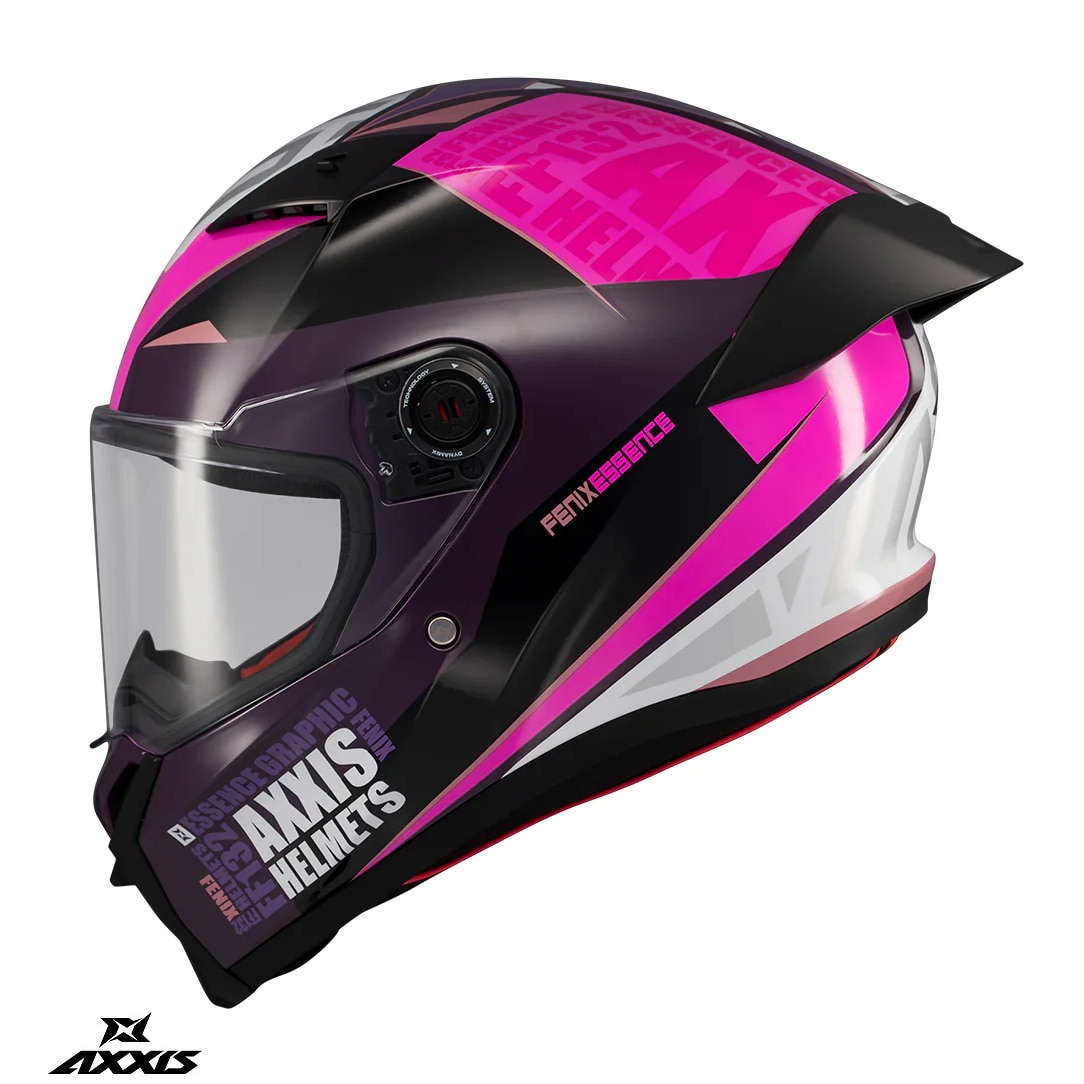 Casca integrala Axxis Fenix Essence C8 roz mat – tip viziera: MT-V
