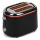 Prajitor de paine Star-Light TEB-850BR, 850W, 2 felii, Grad de rumenire ajustabil, 7 trepte, Functie dezghetare, Negru/Rosu