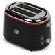 Prajitor de paine Star-Light TEB-850BR, 850W, 2 felii, Grad de rumenire ajustabil, 7 trepte, Functie dezghetare, Negru/Rosu