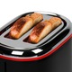 Prajitor de paine Star-Light TEB-850BR, 850W, 2 felii, Grad de rumenire ajustabil, 7 trepte, Functie dezghetare, Negru/Rosu