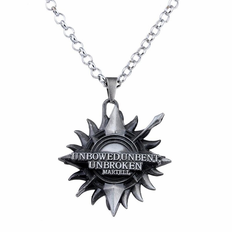 Lantisor Cu Pandantiv Game of Thrones Martell Argintiu, Argintiu