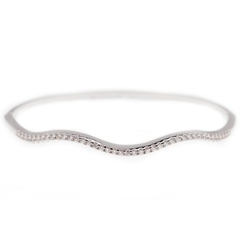 Bratara placata cu aur de 18k si elemente de zirconiu Luxury Bangle Bratara placata cu aur de 18k si elemente de zirconiu Luxury Bangle