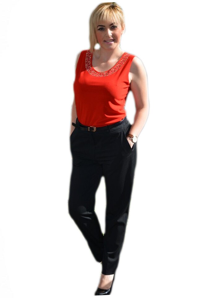 Pantaloni subtiri de vara cu buzunare in fata, D&J Exclusive, Bleumarin