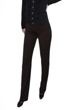 Pantaloni eleganti, inchidere cu fermoar , D&J Exclusive, Maro Pantaloni eleganti, inchidere cu fermoar , D&J Exclusive, Maro