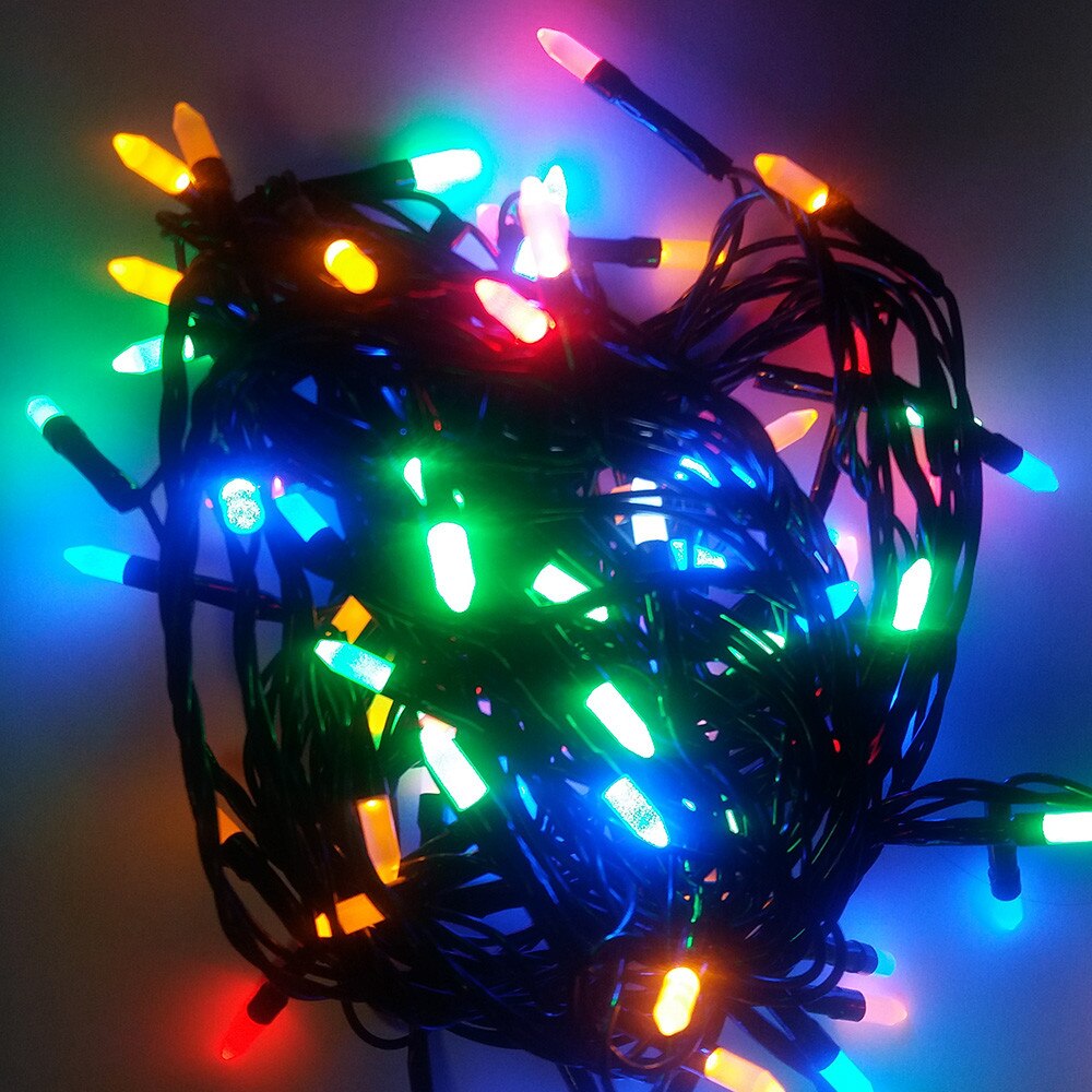 Instalatie 100 LED-uri mate, multicolore Holly, 9 m