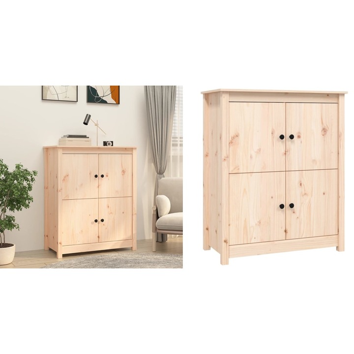 Servanta, 83x41, 5x100 cm, lemn masiv de pin