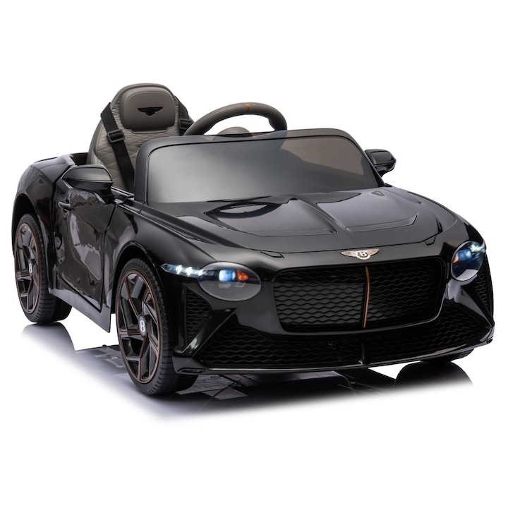 Masinuta electrica copii Bentley Bacalar oficial licentiat, Kidoo, 12V, 2 motoare, telecomanda 2.4G, LED, USB, Bluetooth, 3-8 ani