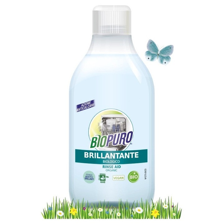 Solutie de clatire pentru masina de spalat vase hipoalergena ecologica 250ml Biopuro