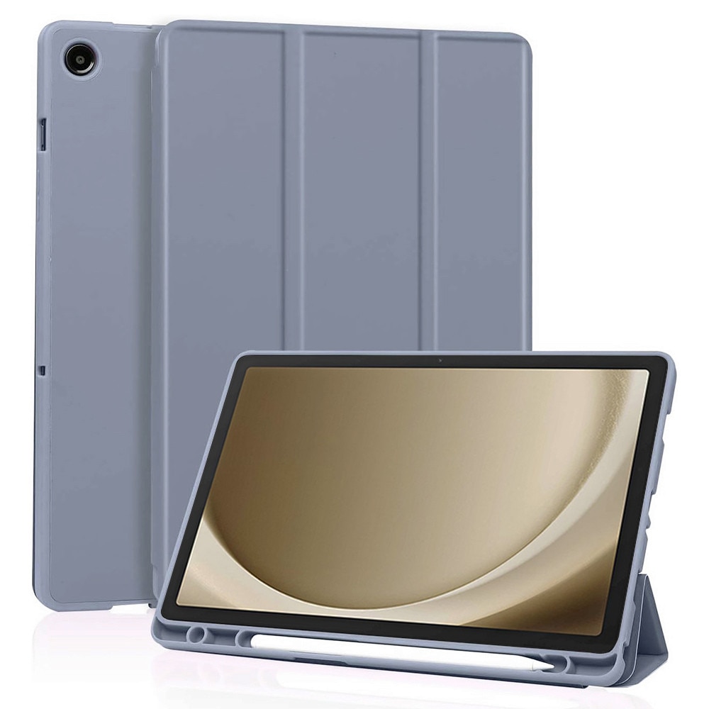 Husa pentru Samsung Galaxy Tab A11 Plus 11 inch Soft Shell cu functie wake-up/sleep si compartiment pentru stylus, tip stand - mov