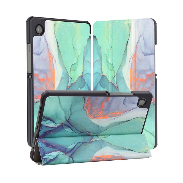 Husa pentru Samsung Galaxy Tab A11 8.7 inch tip stand si inchidere magnetica, protectie 360 - Green Time