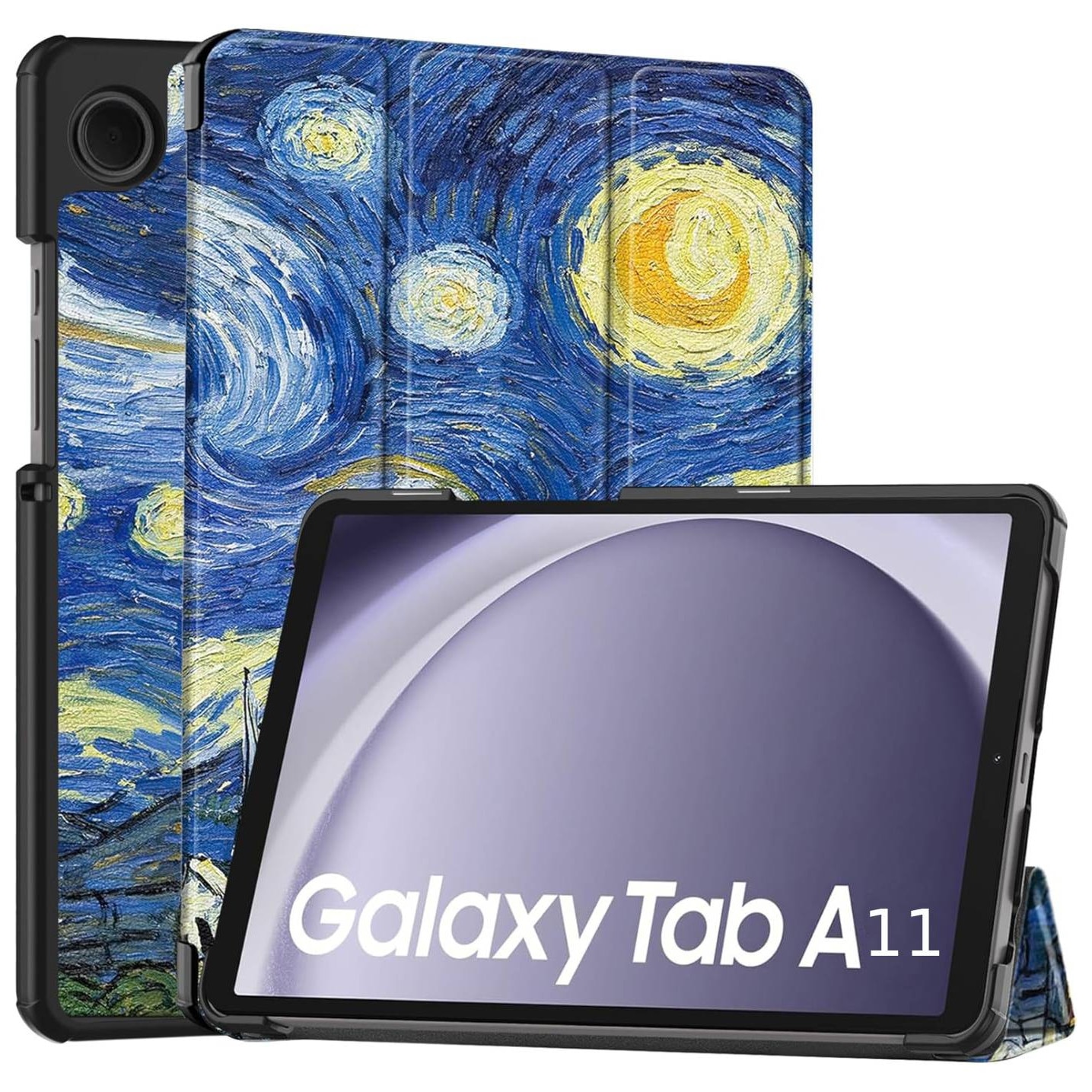 Husa pentru Samsung Galaxy Tab A11 8.7 inch tip stand si inchidere magnetica, protectie 360 - Starry Night