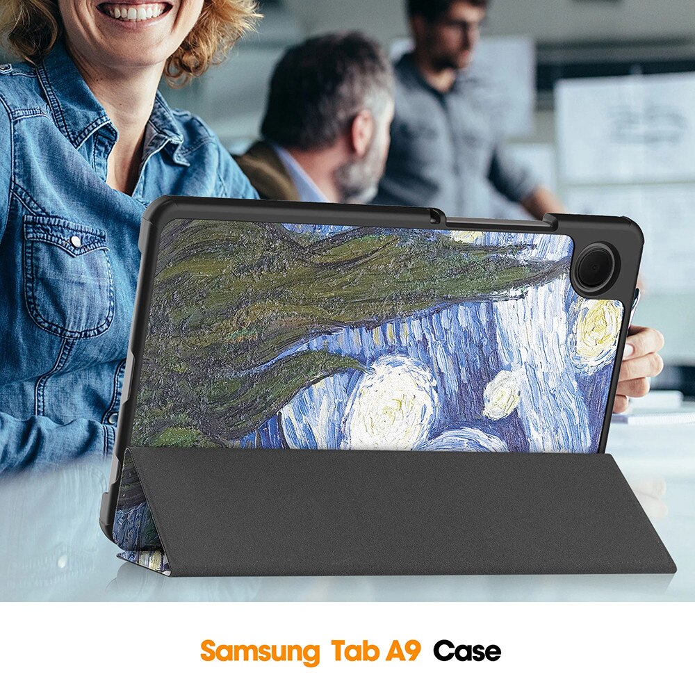 Husa pentru Samsung Galaxy Tab A11 8.7 inch tip stand si inchidere magnetica, protectie 360 - Starry Night