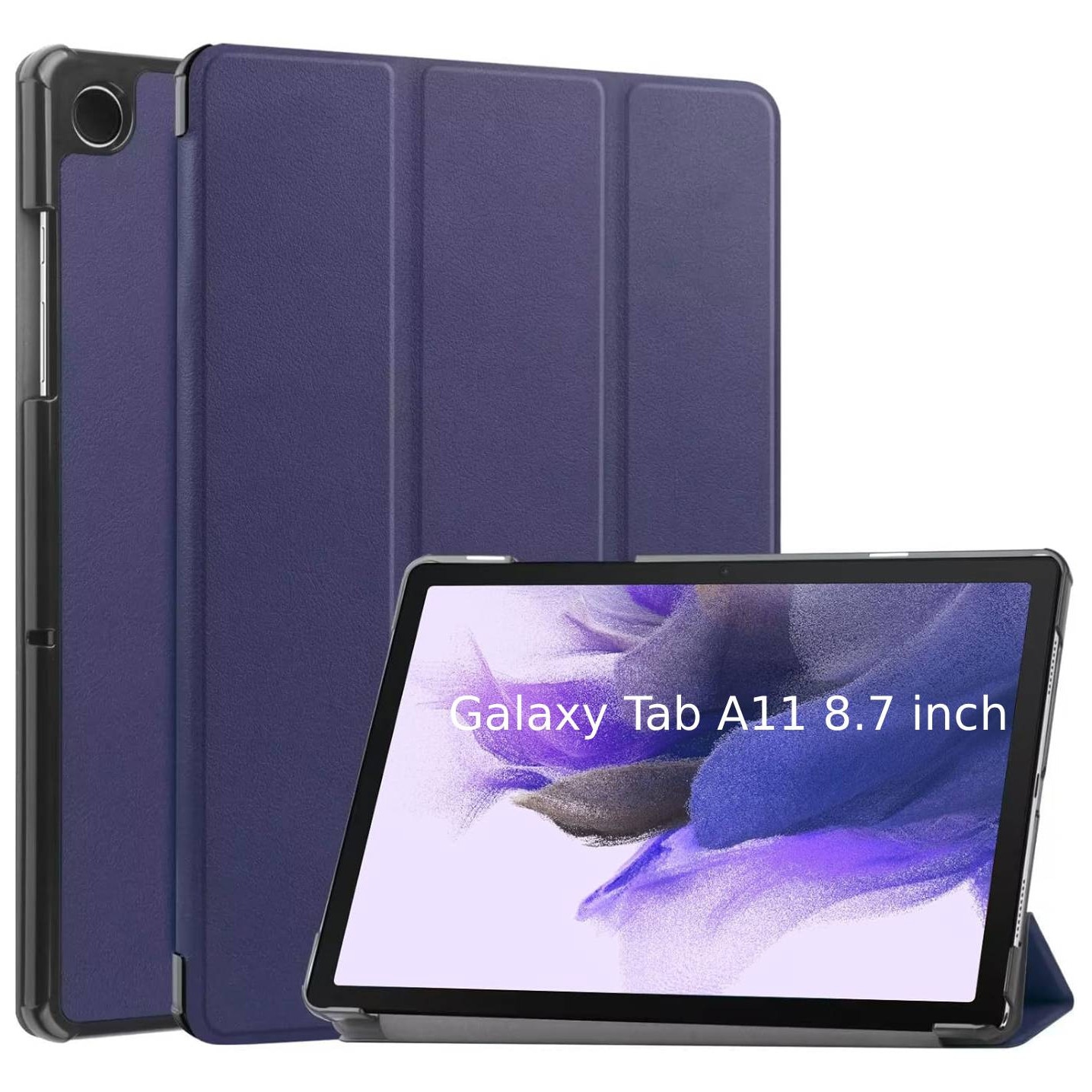 Husa pentru Samsung Galaxy Tab A11 8.7 inch tip stand si inchidere magnetica, protectie 360 - albastru