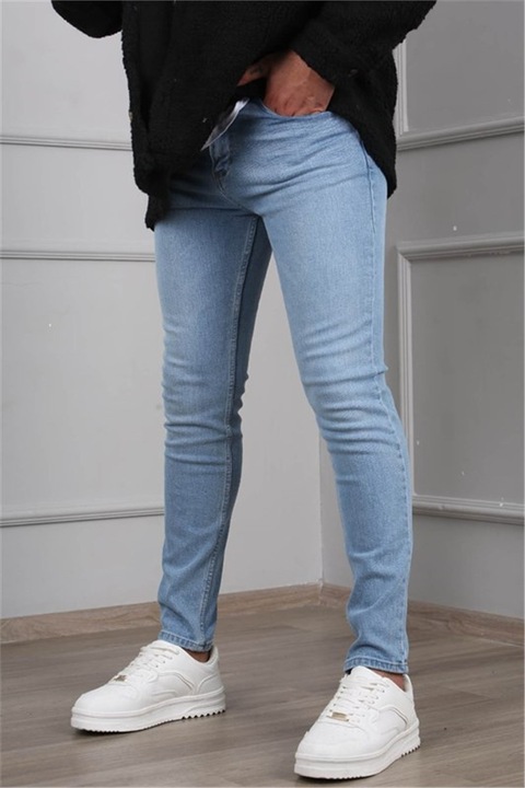 Мъжки панталони, Памук, Madmext, 367691, Светло синьо