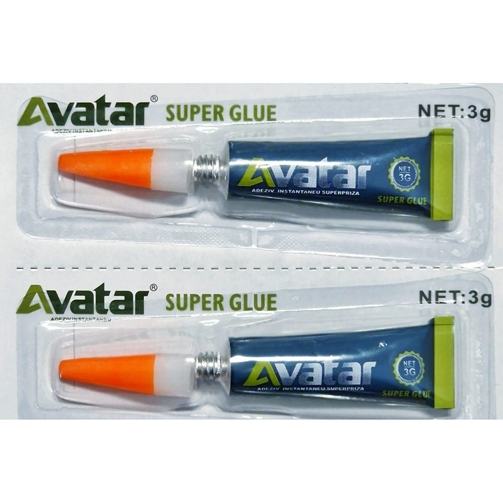Set 2 buc adeziv, Super Glue, 3g, Avatar