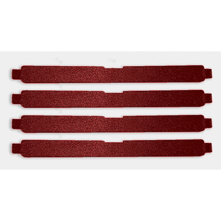 Set 4 Capace plafon negru Opel Astra H/GTC/Zafira B printate 3D din ASA, rosu, Dual Stax