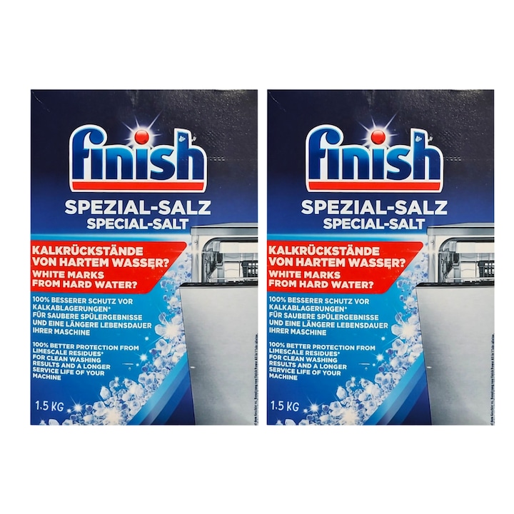 Finish mosogatógép só, 2x1,5 kg
