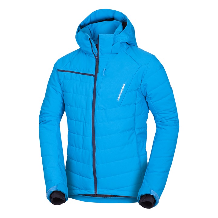 Geaca schi matlasata puf sintetic, Northfinder, 2L 10K/10K barbati Major, L, albastru
