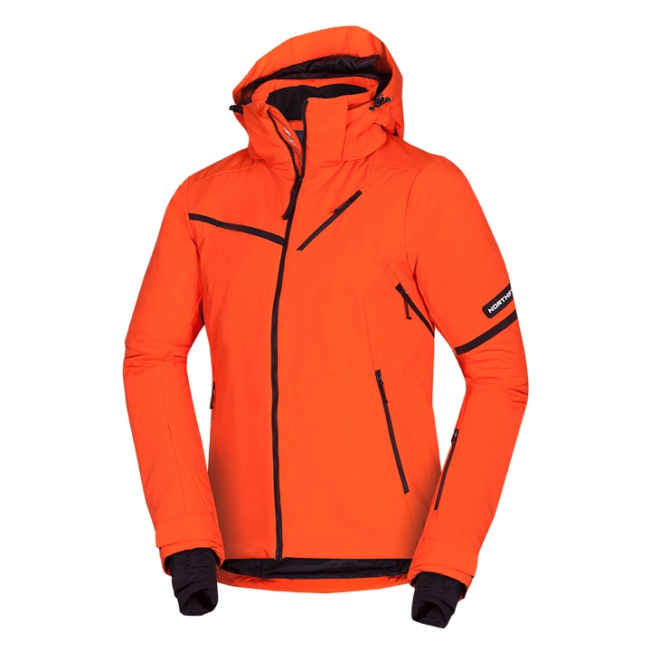 Geaca softshell captusita de schi pentru barbati 3L NED L redorange