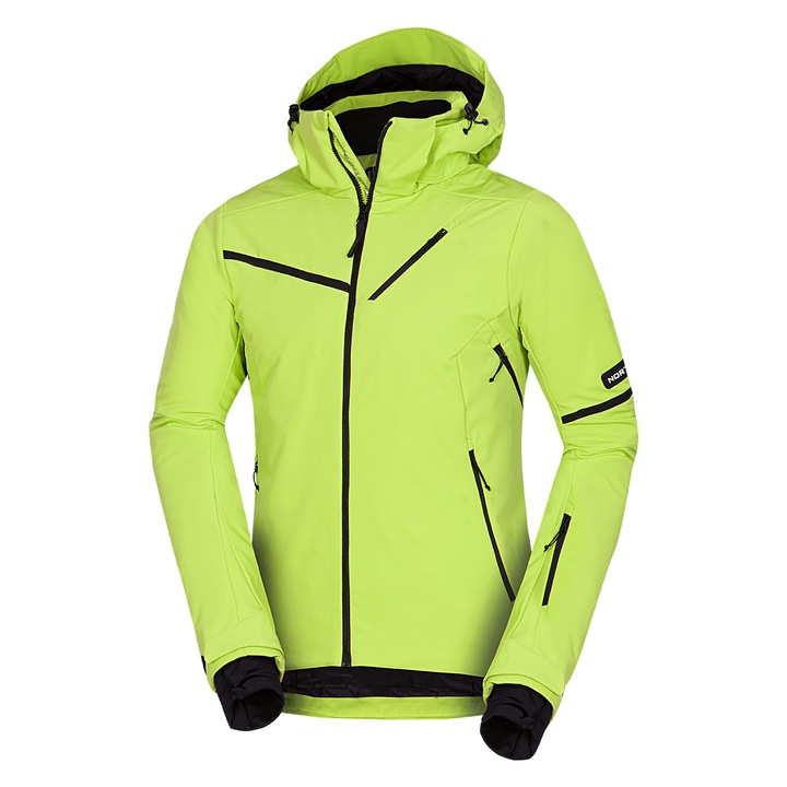Geaca softshell ski barbati, NORTHFINDER, Impermeabila, respirabila, verde lime, 4XL