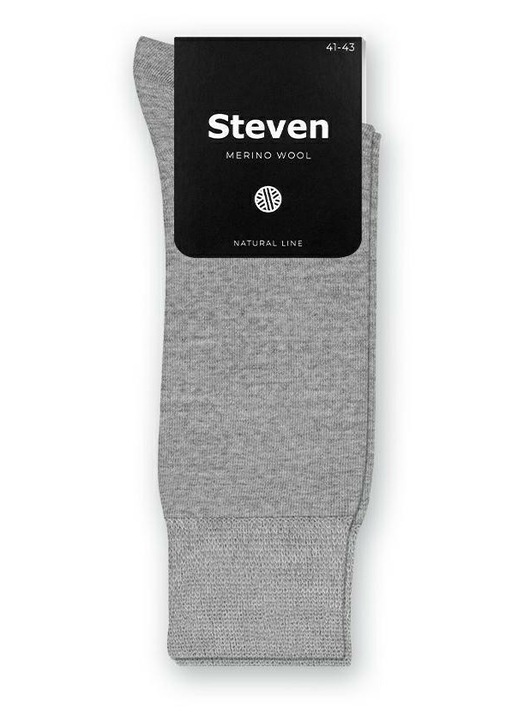 Sosete barbati Steven, garniturowe, din lana merino, 41-46, gri