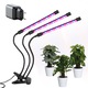 Lampa UV Full Spectrum pentru Cresterea Plantelor cu 3 picioare si 120 LED-uri, 40 w, Temporizator, Corp Reglabil, Clips si Adaptor USB, Lumina UV
