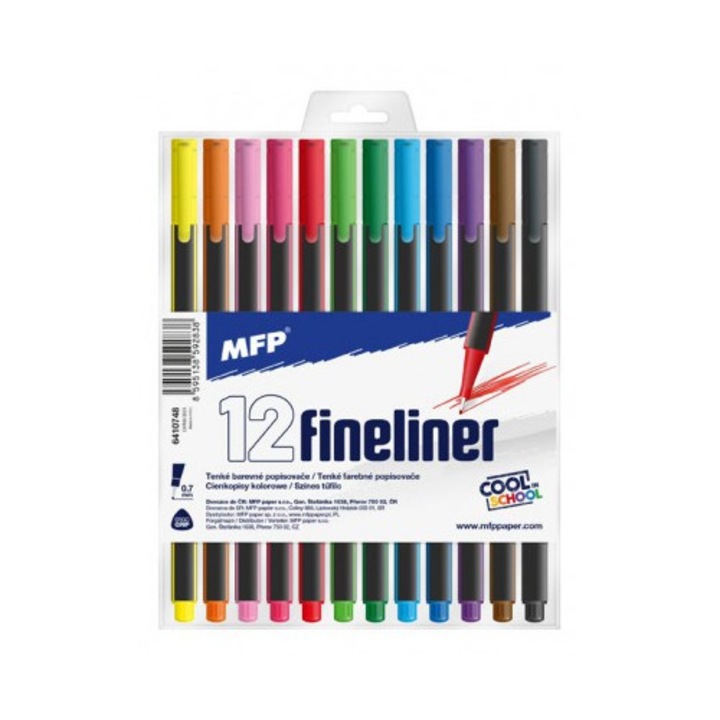 Set 12 buc pix fineliner, 0.7mm
