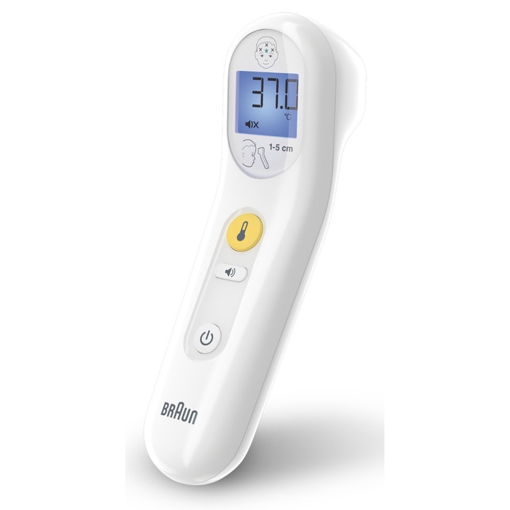 Безконтактен термометър за чело Braun Sensian 3, измерване за 2 секунди