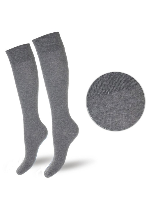 Дамски чорапи Милена, памук, сиви, 37-41