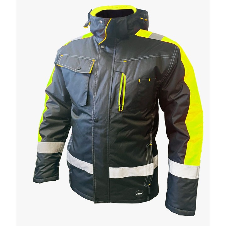 Jacheta de lucru PGT parka de iarna, galben, L