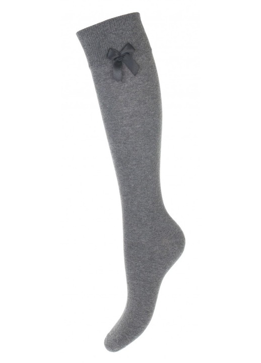 Дамски чорапи, Milena, Памук, Сиви, С панделка, 37-41