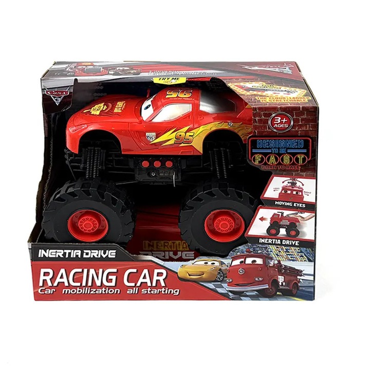 Gyerekautó Cars, Villám McQueen Monster Truck, nagy kerekek
