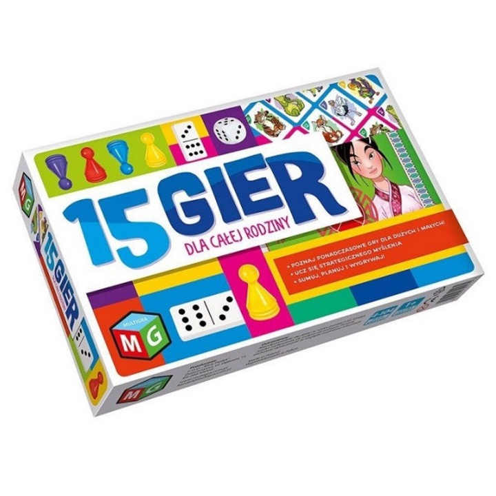 Társasjáték készlet, Multigra, 15 GIET 01270