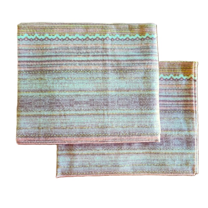 Set 4 Fete de perna Kotonia Home, 100% bumbac, finet color, multicolor, 50x80 cm, S11