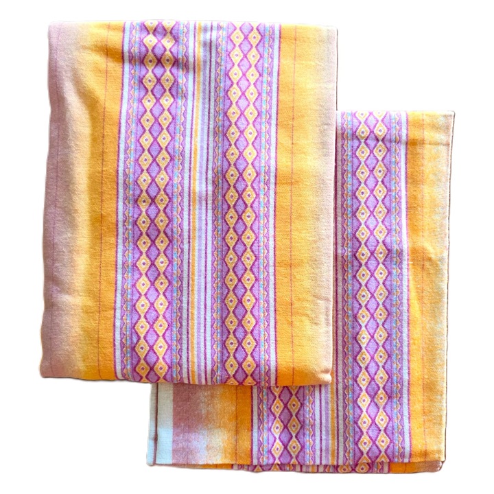 Set 4 Fete de perna Kotonia Home, 100% bumbac, finet color, multicolor, 50x80 cm, S18