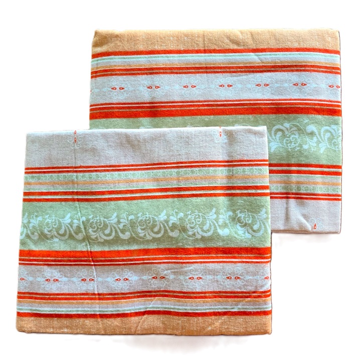 Set 4 Fete de perna Kotonia Home, 100% bumbac, finet color, multicolor, 50x80 cm, S09