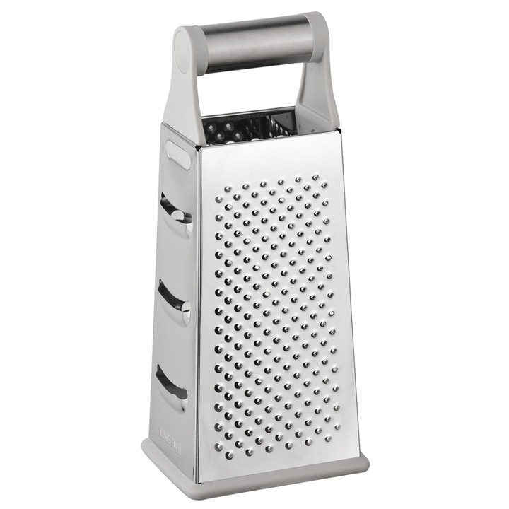 Ренде с 4 страни Kinghoff KH-1989, инокс, 24,8x10,8x8,5см, с противоплъзгаща основа