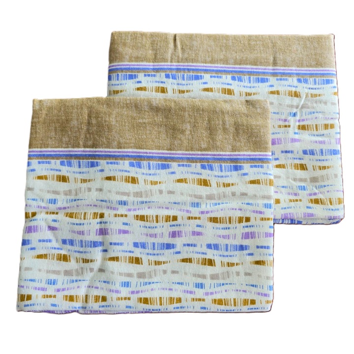 Set 4 x Fete de perna Kotonia Home, 100% bumbac, finet color, multicolor, 50x80 cm, S36