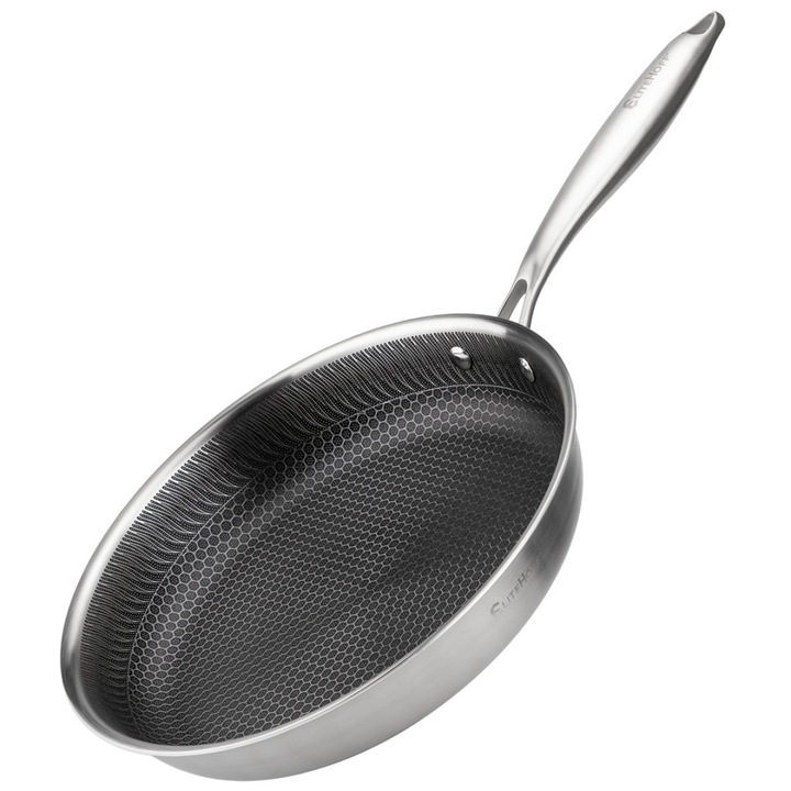 Тиган Elitehoff 28 см с повърхност тип пчелна пита, неръждаем, устойчив на надраскване, лесен за почистване