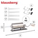 Kézi kolbásztöltő, Klausberg, 5 kg, rozsdamentes acél, mérete 71x19.5cm