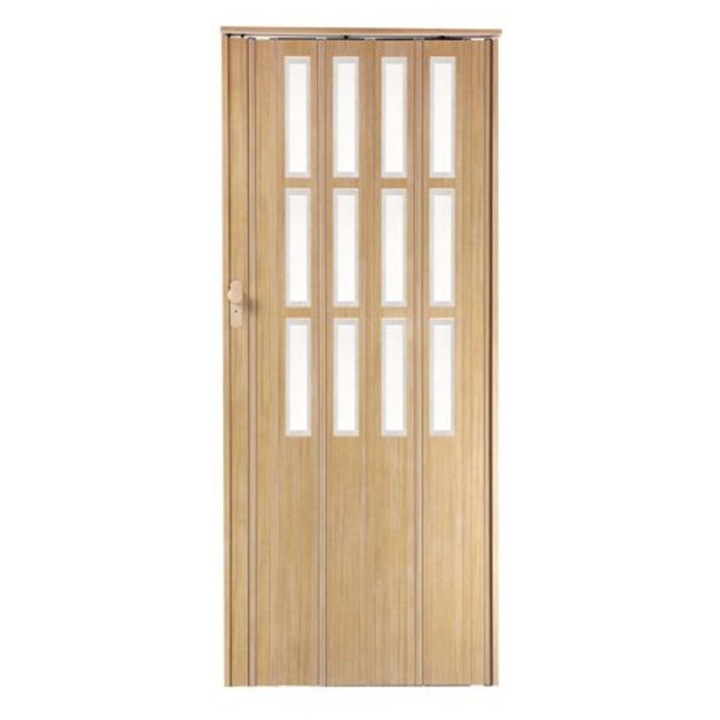 Usi armonice Voster ST 13, 85x203 cm, olcha, PVC, extensibile pana la 145 cm